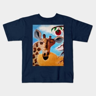 Derp Giraffe Kids T-Shirt